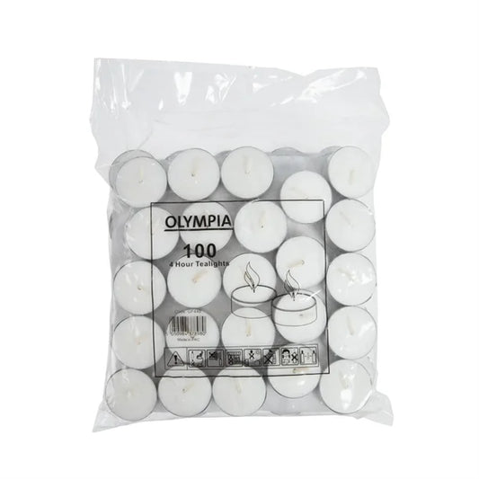 Olympia 4 Hour Tealights (Pack of 100)